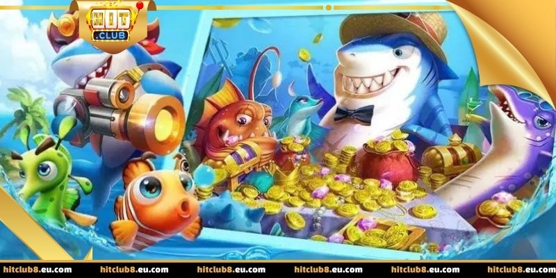 Bắn cá đại dương là trò chơi bắn cá trực tuyến lấy bối cảnh biển sâu với không gian rộng 