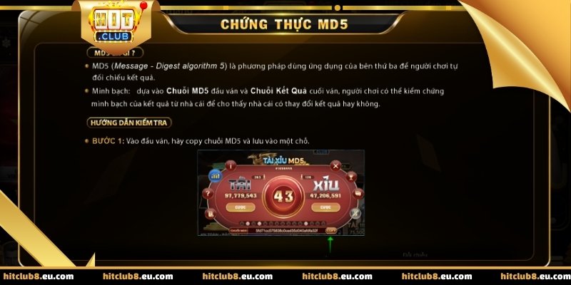 Cơ chế md5 giúp đảm bảo minh bạch nhưng không làm thay đổi bản chất xác suất của trò chơi