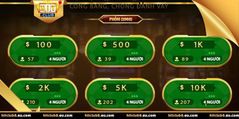 Các bộ phỏm và cách xếp bài trong ván chơi