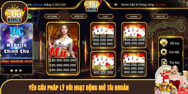 Yêu cầu pháp lý đối với hoạt động mở tài khoản