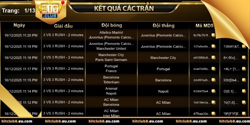 Kiểm tra kết quả minh bạch bằng thuật toán MD5