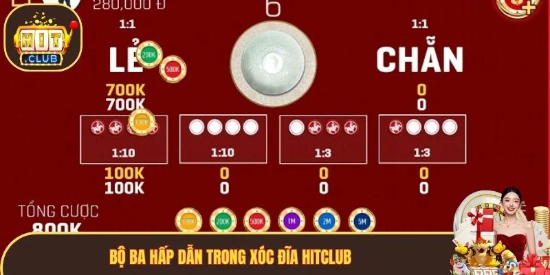 Bộ ba hấp dẫn trong xóc đĩa Hitclub
